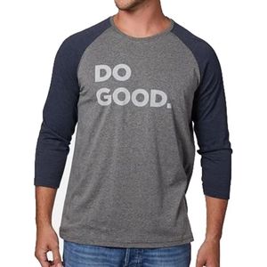 COTOPAXI Men's Do‎ Good Grey Navy Baseball Tee XL
